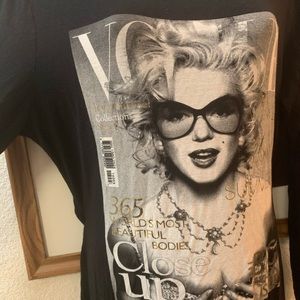 Marilyn Monroe Vogue Cover Black Dress